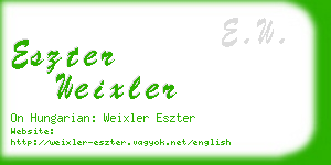 eszter weixler business card